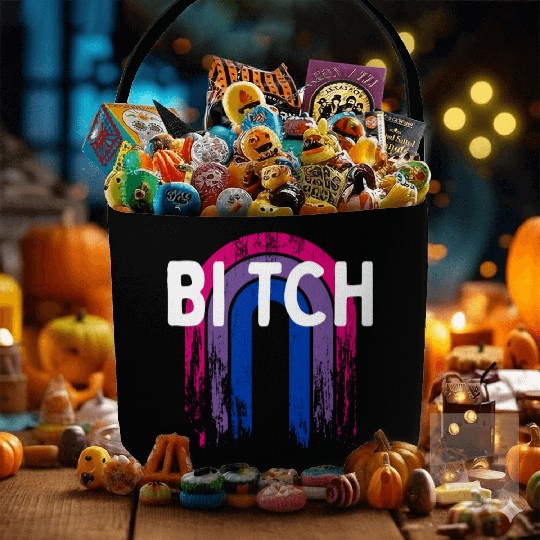 Bi tch Bisexual LGBTQ Bi Pride LGBT Girlfriend Fabric Baskets