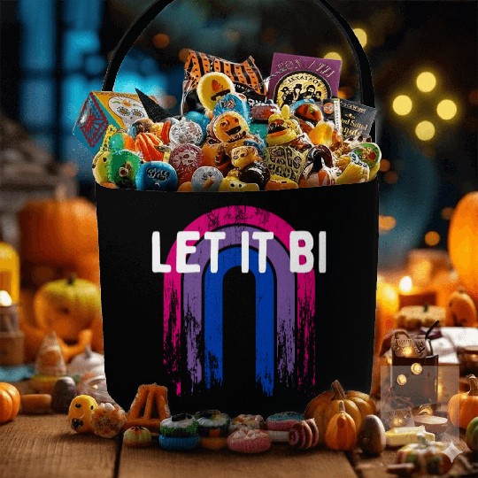 Let It Bi Bisexual Positivity Bi Pride Positive Fabric Baskets