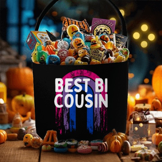Best Bi Cousin Bisexual LGBTQ Bi Pride LGBT Family Fabric Baskets
