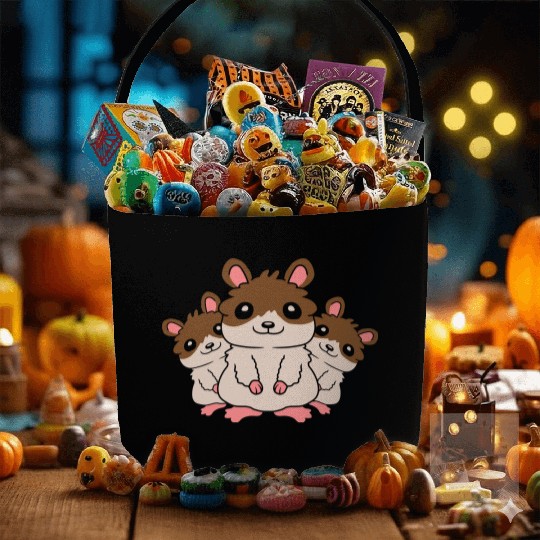 mom hamster kids crew Fabric Baskets