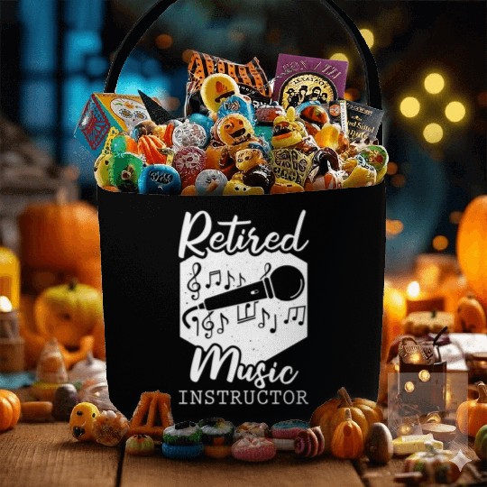 Music Teacher Retired Fabric Baskets