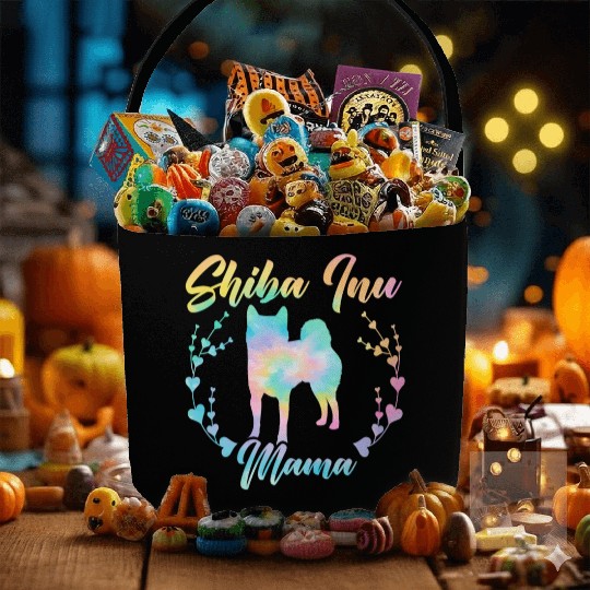 Shiba Inu Mama Japanese Dog Lover Puppy Paw Love Fabric Baskets