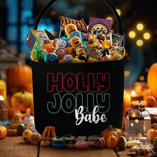 Holly jolly babe Fabric Baskets