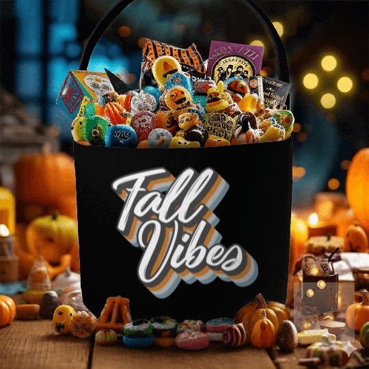 Halloween Theme Fall Vibes Coffee Lover Mug Gift, Fabric Baskets