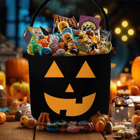 Pumpkin Halloween Jack O Lantern Pumpkins Fabric Baskets