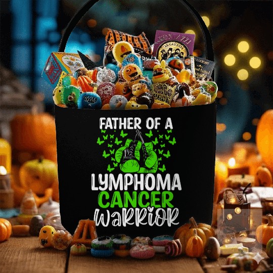Lymphoma Cancer Awareness Dad Fathers Day Papa Fabric Baskets
