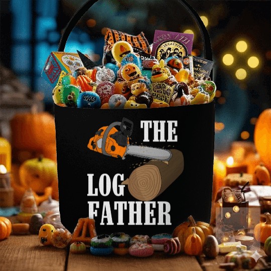 Lumberjack Orange Chainsaw Fabric Baskets