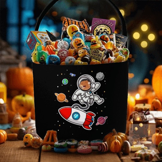 capybara astronaut in space Funny Rodent Lover Pun Fabric Baskets