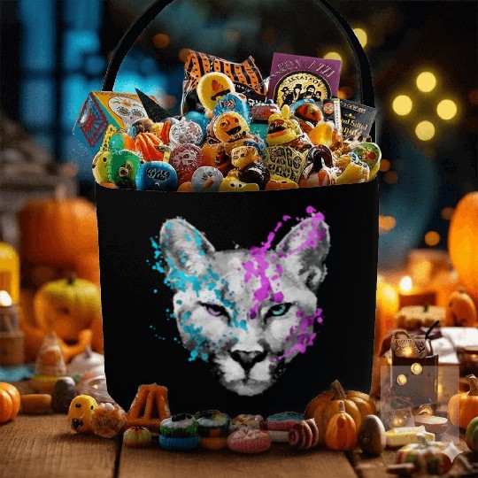 Dramabite mountain lion Fabric Baskets