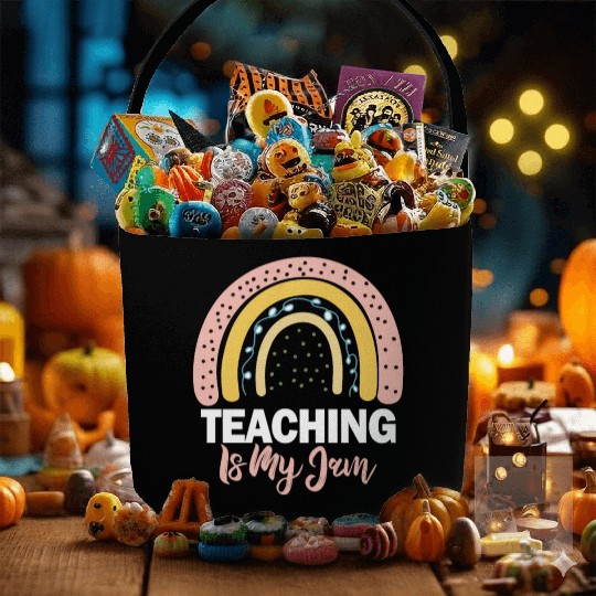 Teaching Is My Jam School Teacher Appreciation Fabric Baskets