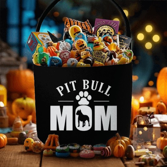 Pit Bull Mom Dog Pet Breed Fabric Baskets