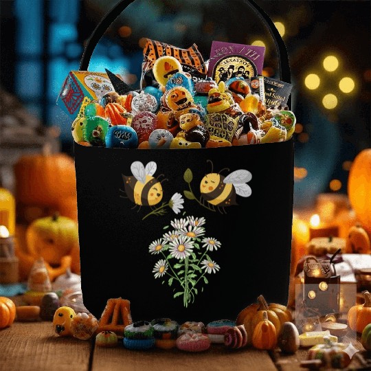 Marguerites Daisy Summer Daisies Flower Garden Fabric Baskets