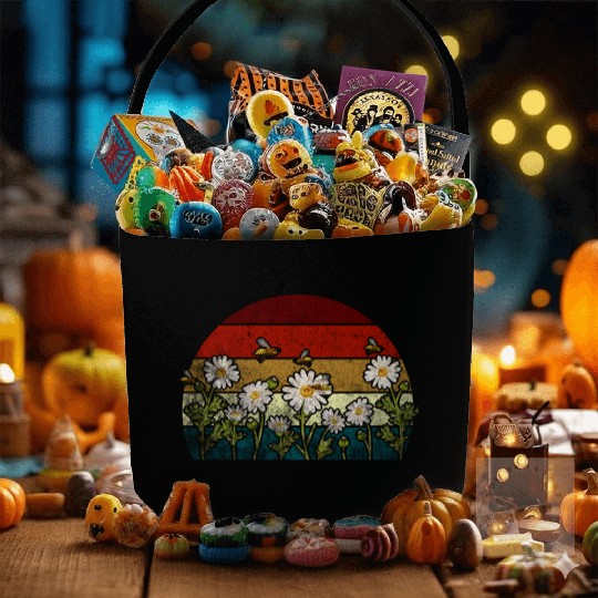 Marguerites Daisy Summer Daisies Flower Garden Fabric Baskets