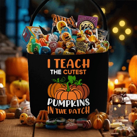 Teacher Halloween Pre-K Teacher Kindergarten Cutes Fabric Baskets