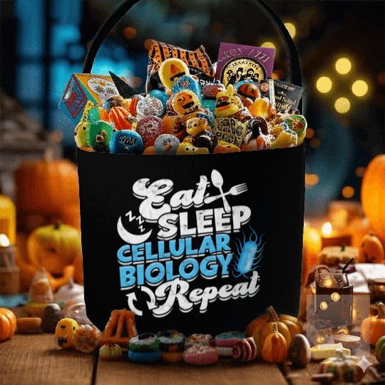 Eat sleep cellular Biology Science Biologist Fabric Baskets