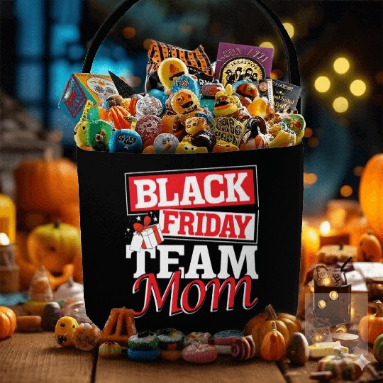 Black Friday Team Mom Fabric Baskets
