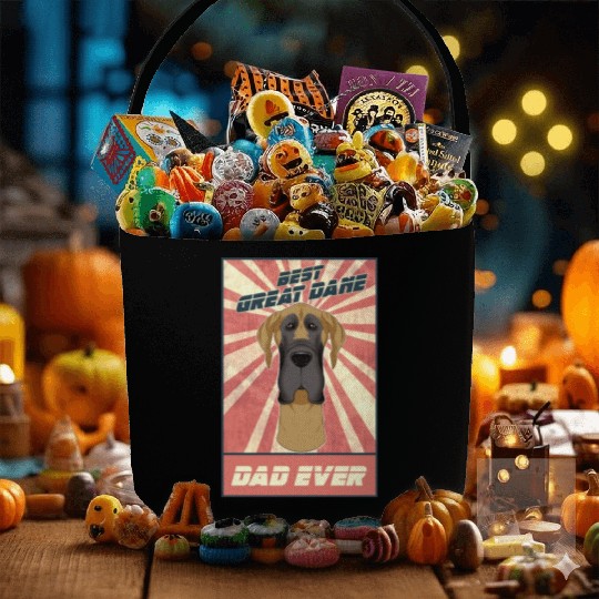 Best Great Dane Dad Ever I Great Dane Lover Fabric Baskets