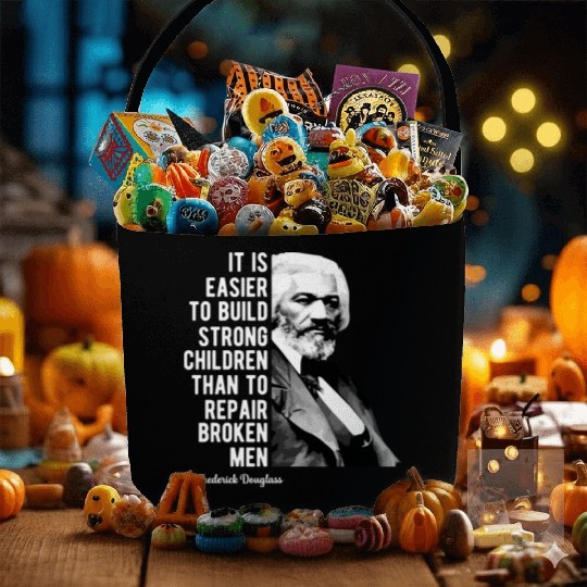 Frederick Douglass Quote For Black History Month Fabric Baskets
