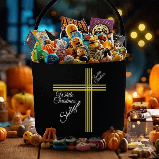 White Christmas Sheliyaa Fabric Baskets