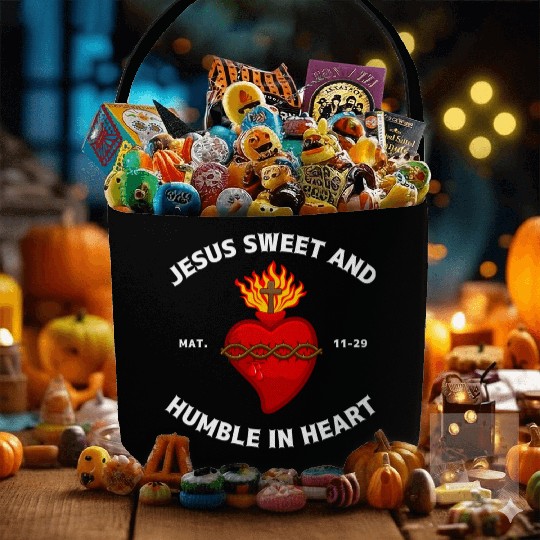 Sacred Heart of Jesus Christ Fabric Baskets