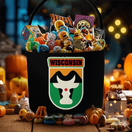 US States WISCONSIN Fabric Baskets