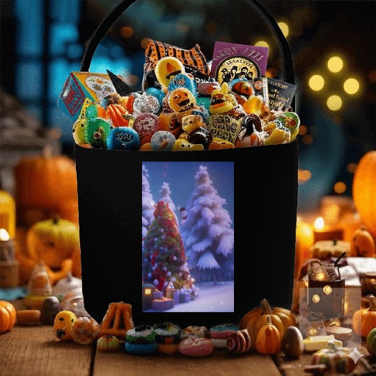 Christmas tree Christmas is approaching Fabric Baskets