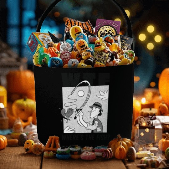 WTF Where's the fish WTF Where's the fish inspirat Fabric Baskets