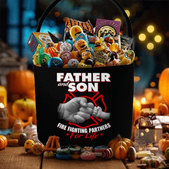 Firefighter Gifts for Men Him Father Son Dad Fabric Baskets