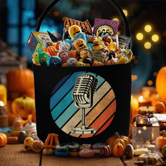 Karaoke Singer Microphone Vocalist Fabric Baskets