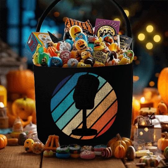 Karaoke Singer Microphone Vocalist Fabric Baskets