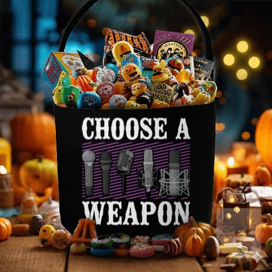 Karaoke Singer Microphone Vocalist Fabric Baskets