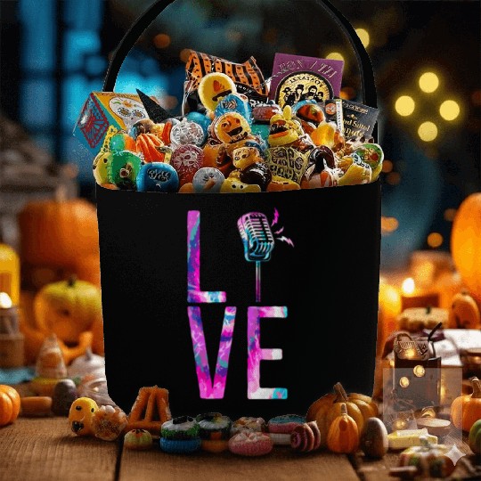 Karaoke Singer Microphone Vocalist Fabric Baskets