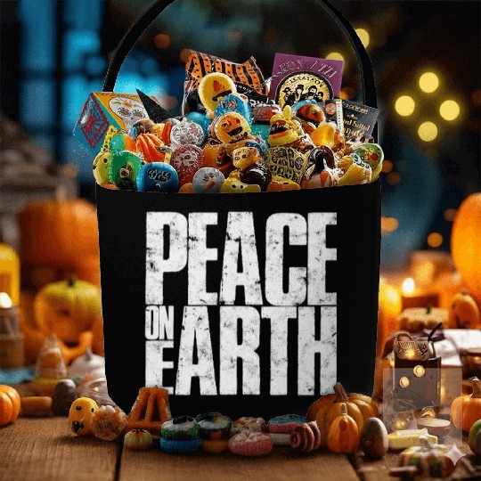 Peace on Earth - peace Fabric Baskets