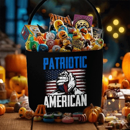 Patriotic American US Patriot USA Fabric Baskets