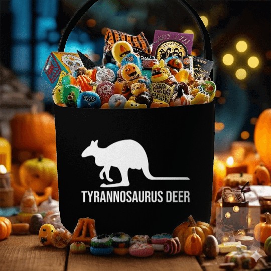 Funny Kangaroo Tyrannosaurus Deer Fabric Baskets