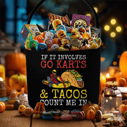 Go Karts Tacos Go Kart Racing Kart Racer Karting M Fabric Baskets