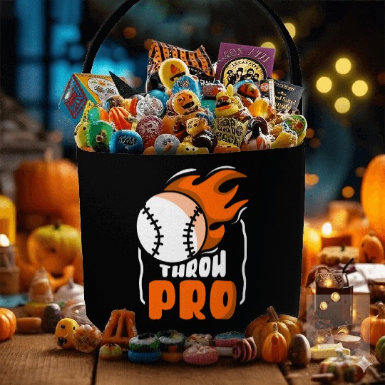 Throw Pro Baseball Pitcher Hobby Player Sayings Fabric Baskets