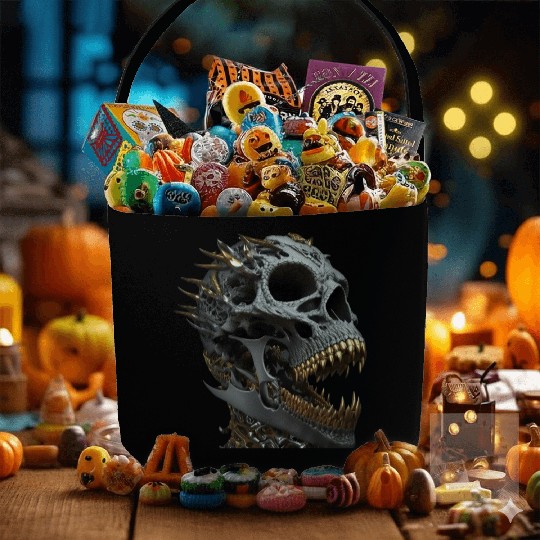 Skull Bling Fabric Baskets