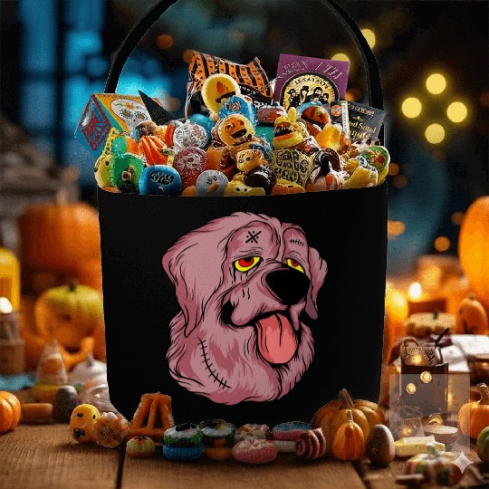 Scary Brown Dog Owners Pet Lover Gift Ideas Fabric Baskets