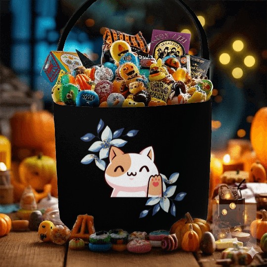 I am better with cats, Funny gifts cats, cat mom, Fabric Baskets