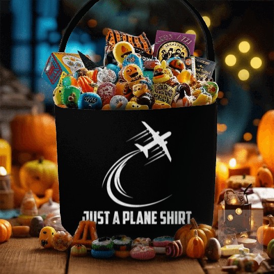 Just A Plane Fabric Baskets Aviation Pilot Airline