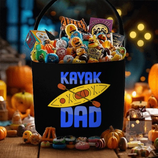 Kayak Dad Kayakist Kayaking Hobby Lover Fabric Baskets