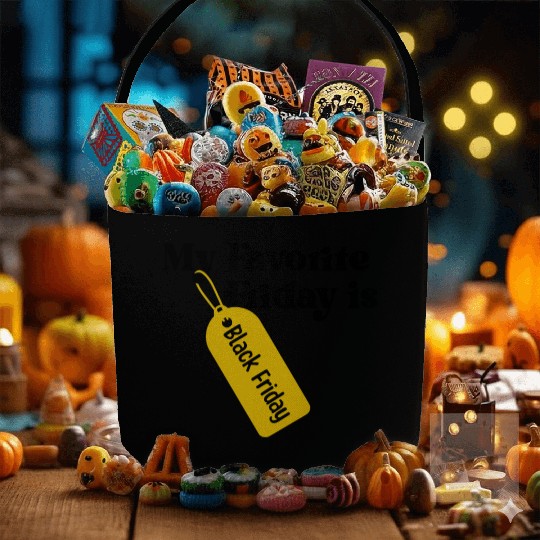 My Favorite Friday is Black Friday Fabric Baskets