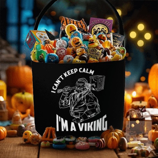 I Can't Keep Calm I'm A Viking Odin Norse Fabric Baskets