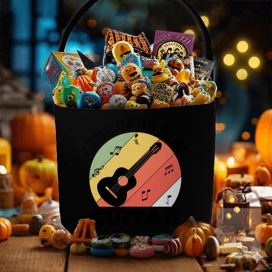 Acoustic Guitar Player Guitarist Dad Fathers day Fabric Baskets