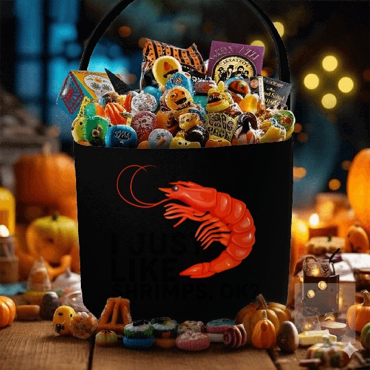 I Just Like Shrimps Ok - fishing lover | shrimp Fabric Baskets