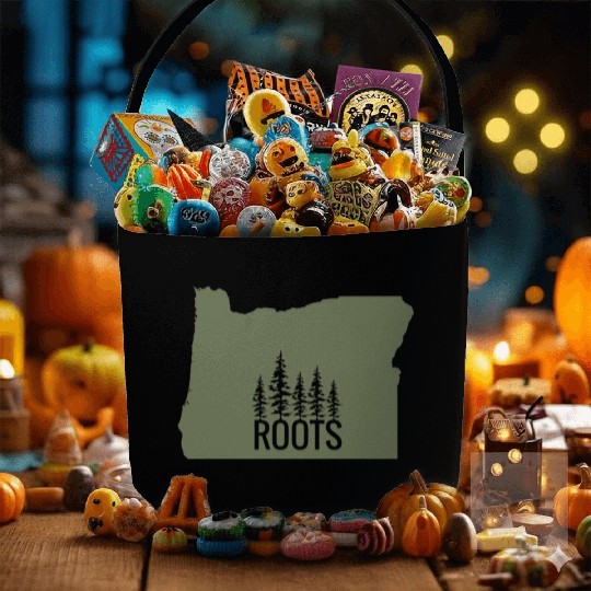 Oregon State Roots Green Fabric Baskets
