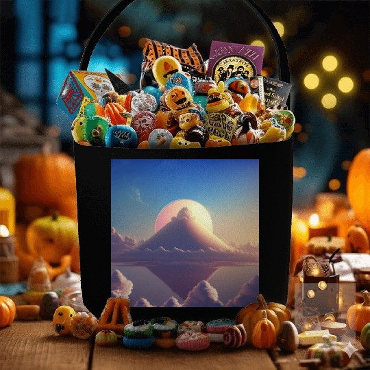 Mashup Cotton Candy Planet & The Lonely Mountain Fabric Baskets