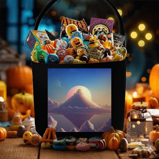 Mashup Cotton Candy Planet & The Lonely Mountain Fabric Baskets