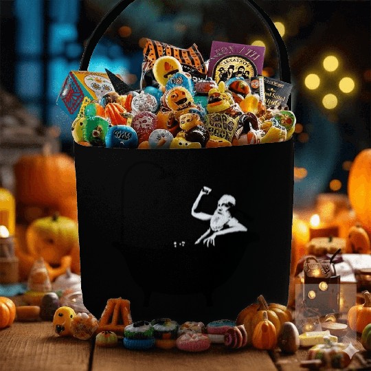 Banksy - Grandpa in the bathtub Fabric Baskets